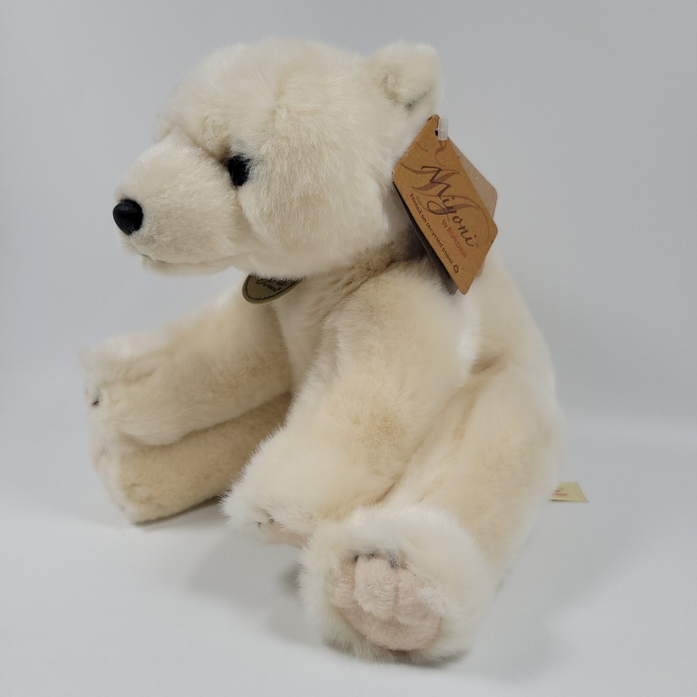 Aurora Miyoni Polar Bear 7" Plush Stuffed Animal Cream White w/ Tags